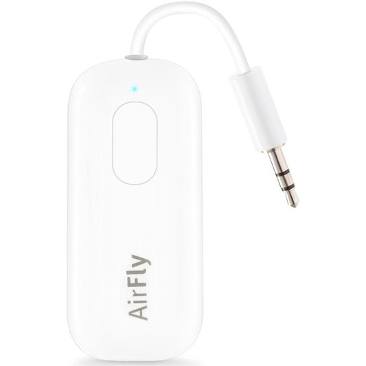 Twelve South AirFly Pro | Portable Bluetooth Audio Receiver for up to 2 AirPods + stream in to AUX IN