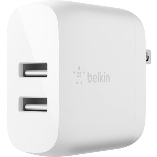 Belkin BoostCharge Dual USB-A Wall Charger 24W - Power Adapter